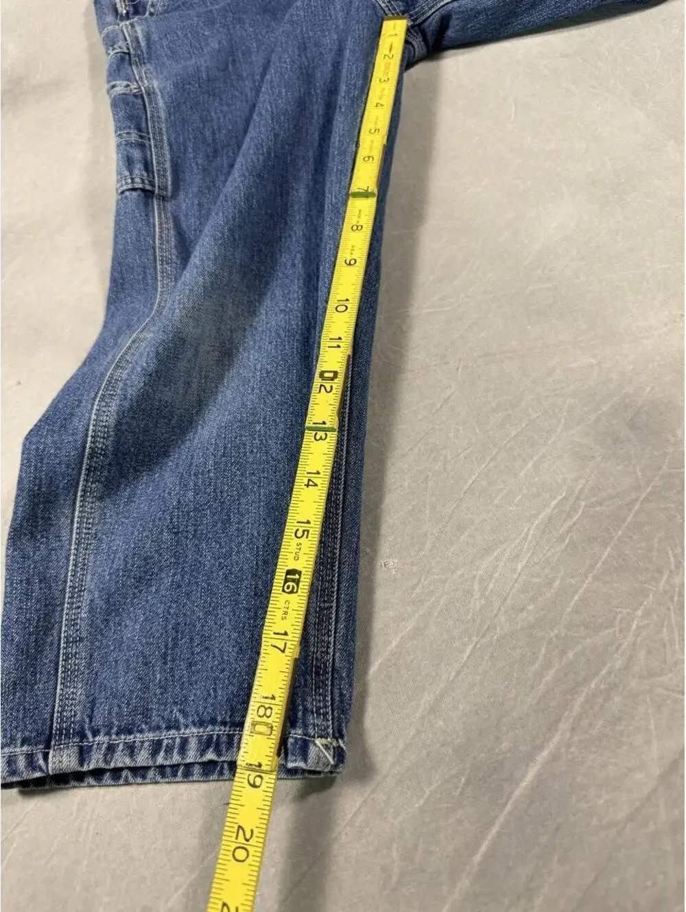 Vintage late 90s / Y2K OshKosh Denim Carpenter Overalls Youth Size 7 Wide Leg